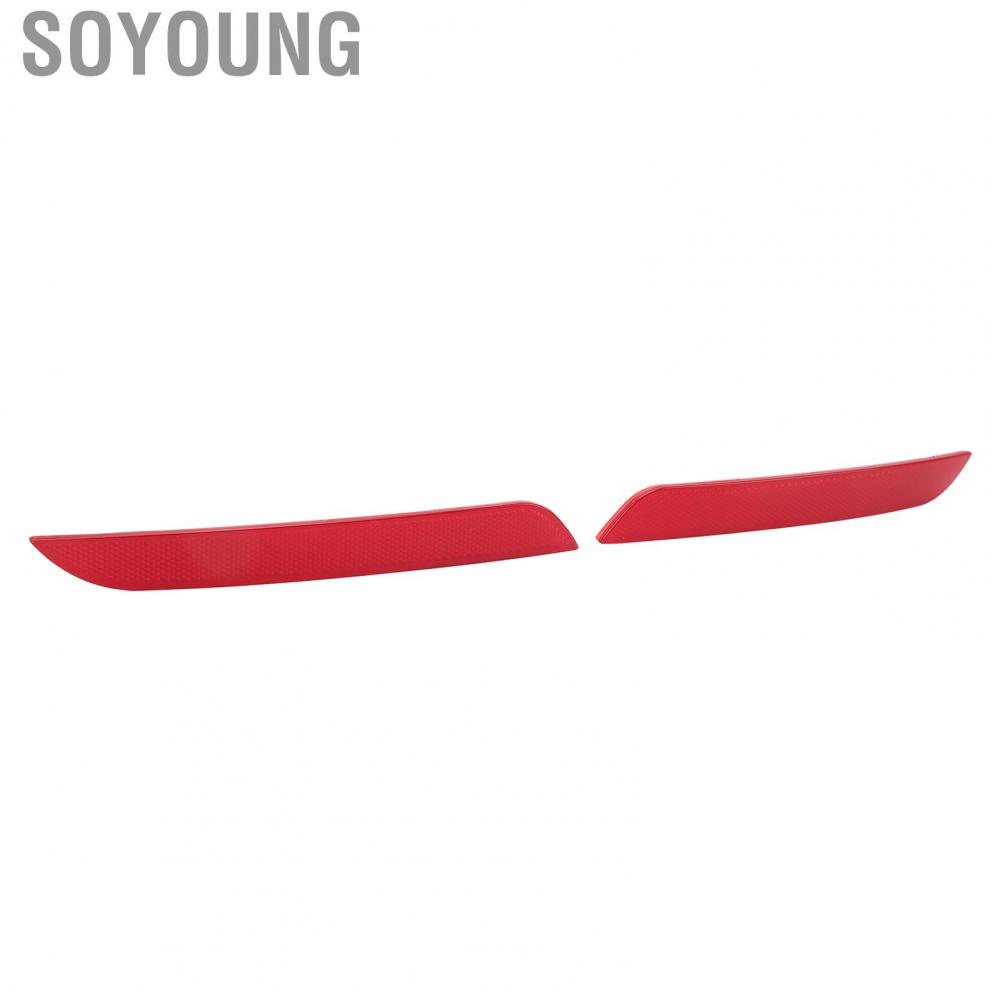 Soyoung Rear Bumper Reflector  OE Design Safe Warning Increased Visibility Long Service Life ABS 63147382233 2Pcs for 3 Series F30 Saloon 2011‑2015