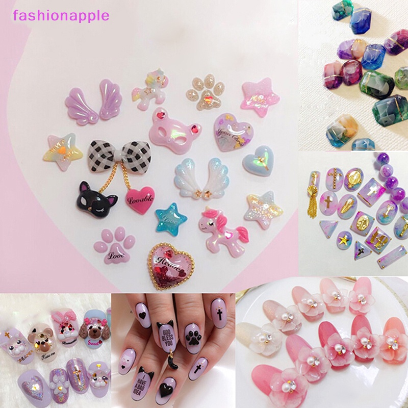 Set 6 Khuôn Silicone Tạo Hình Trang Trí Móng Tay 3D DIY