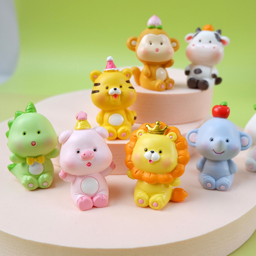 Phụ Kiện Treo Trang Trí Xe Hơi Hình Động Vật Hoạt Hình Mini Bằng Nhựa Resin Dễ Thương dreamdiary