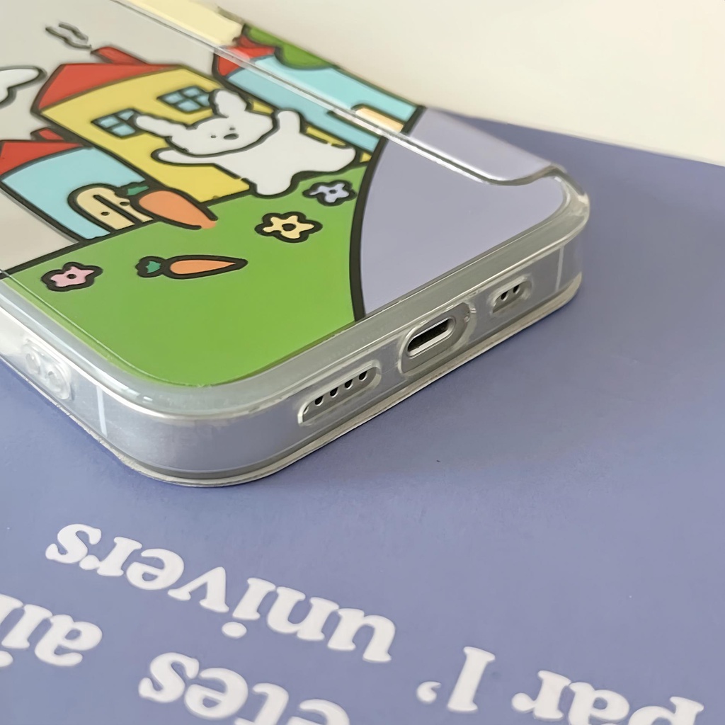 Ốp Điện Thoại Silicon tpu Mềm Trong Suốt Họa Tiết Hoạt Hình Chống Sốc Cho iPhone 14 13 12 11 PRO MAX