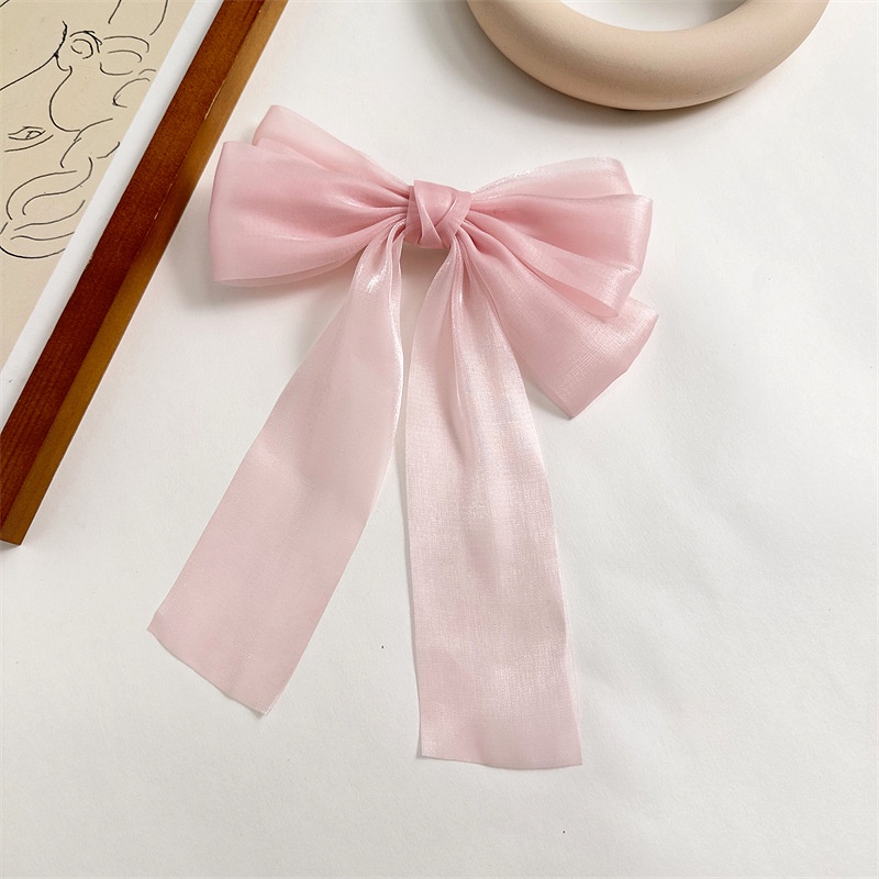 1 Kẹp Tóc Nơ Lưới Lấp Lánh Mẫu Mới 2023