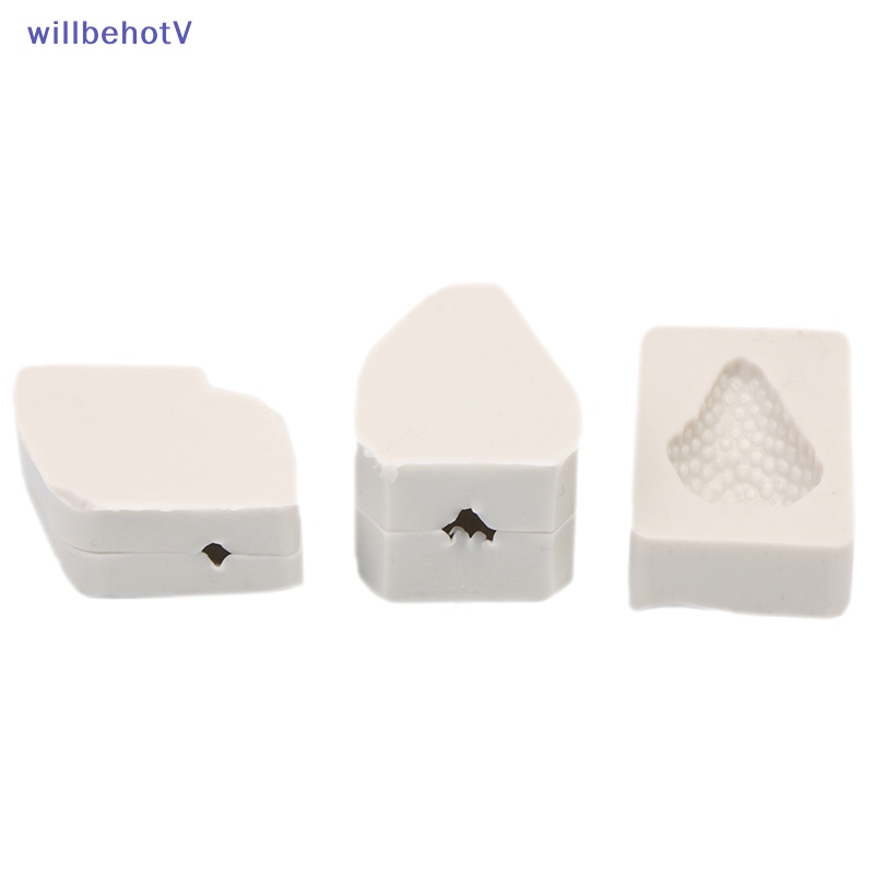 Khuôn Silicone Tạo Hình Trái Dâu Trang Trí Bánh Kem