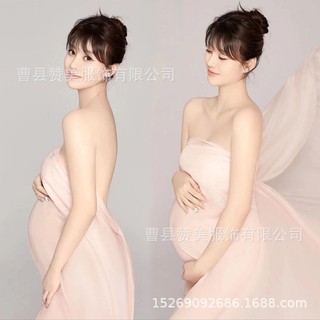 Đầm bầu chụp ảnh dễ thương cho phụ nữ mang thai