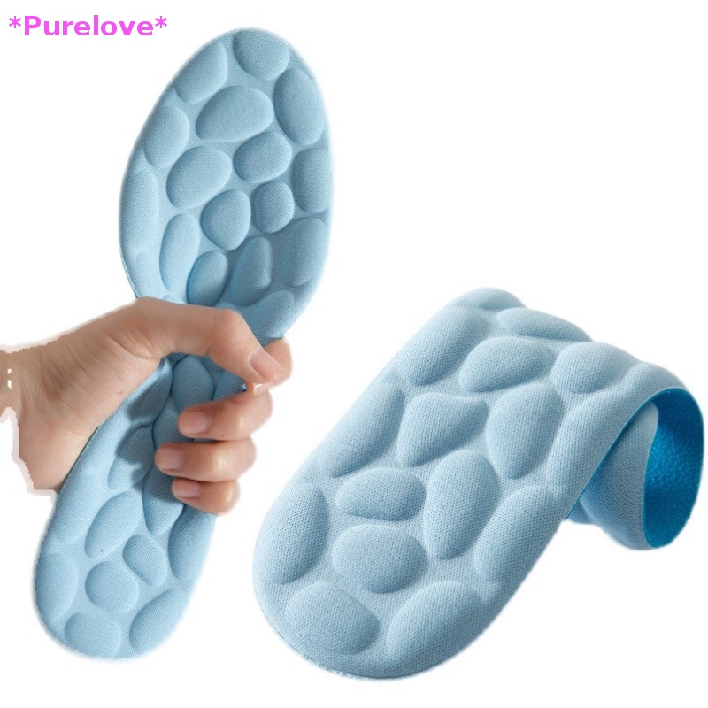 1 Cặp Miếng Lót Giày Thể Thao Bằng Cao Su Non Thoáng Khí Dành Cho Nam Và Nữ Mới