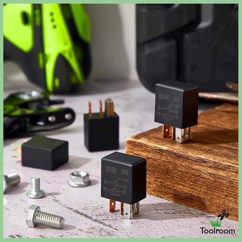 Set 4 Rơ Le Tự Động 5 Pin 12V 30A Đa Năng Cho Bơm Nhiên Liệu Điện