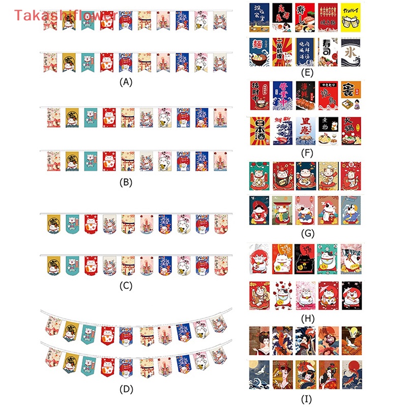 Dây Treo Trang Trí Sushi / Nhà Hàng Hình Mèo May Mắn Phong Cách Nhật Bản