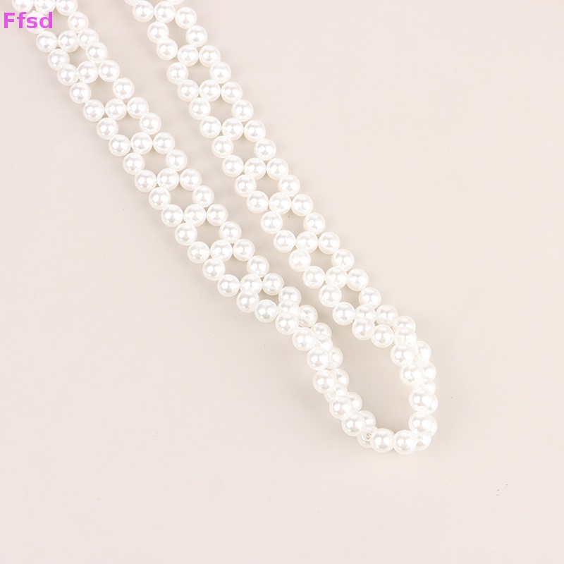 Dây Thắt Lưng Chuỗi Ngọc Trai Dài Thanh Lịch Hợp Thời Trang Cho Nữ