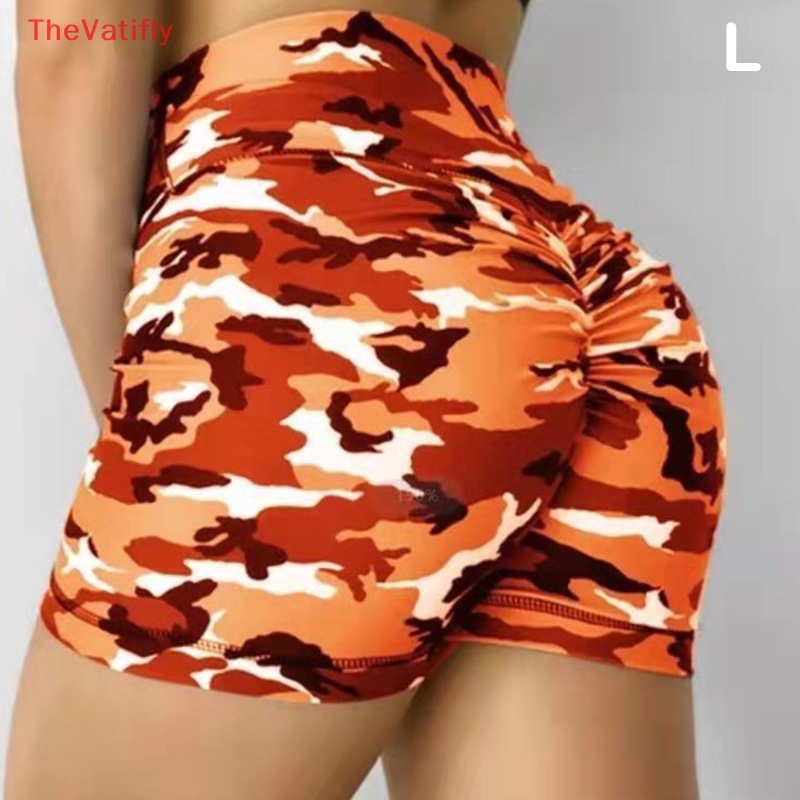 Quần Short Legging Thể Thao Chạy Bộ / Tập Yoga Họa Tiết Rằn Ri Co Giãn Dành Cho Nữ