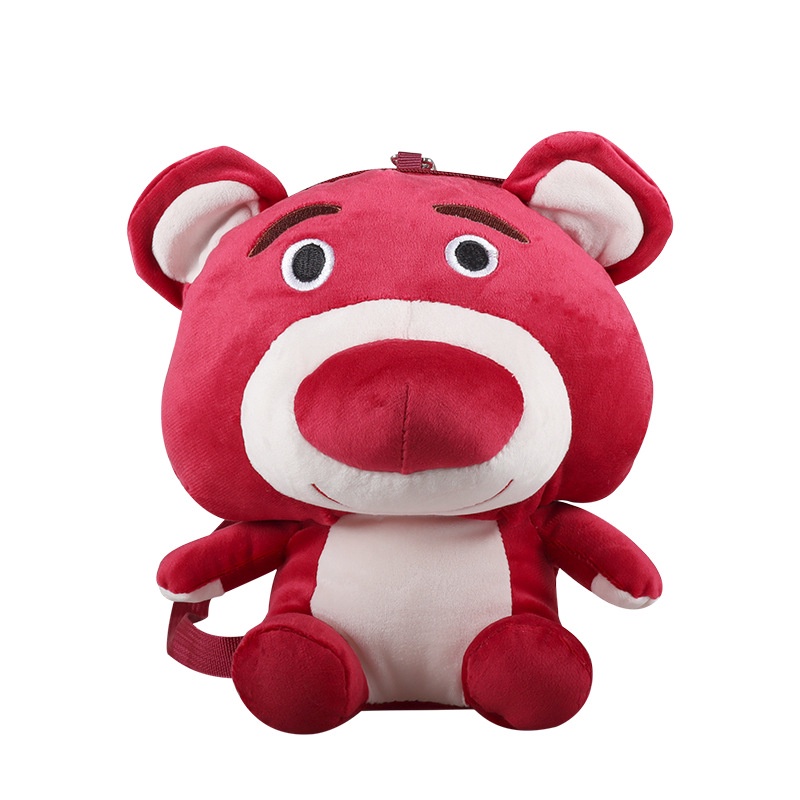 Ba Lô Đi Học Cỡ Lớn Thoáng Khí Chống Thấm Nước In Họa Tiết Gấu / Dâu Tây Xinh Xắn Thời Trang Cho Bé