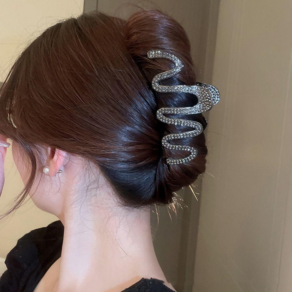 Vanes1 Wave Viền Lượn Sóng Chuyên Dụng|Kẹp Tóc Càng Cua Lớn Họa Tiết Hình Học Thời Trang Cho Nữ|Kẹp Tóc Hình Rắn Thiết Kế Mới Thời Trang Theo Phong Cách Hàn Quốc