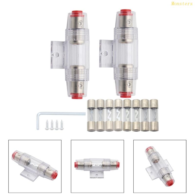 Giá Đỡ Cầu Chì Khuếch Đại Âm Thanh 30A 60A 80A 100A 12-36V Cho Xe Hơi