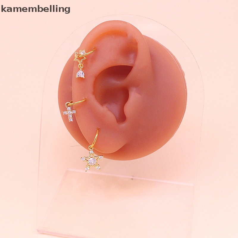 Kamembelling Khuyên Xỏ Mũi / Tai Đa Năng Hình Cánh Bướm / Trái Tim Bằng Thép Không Gỉ