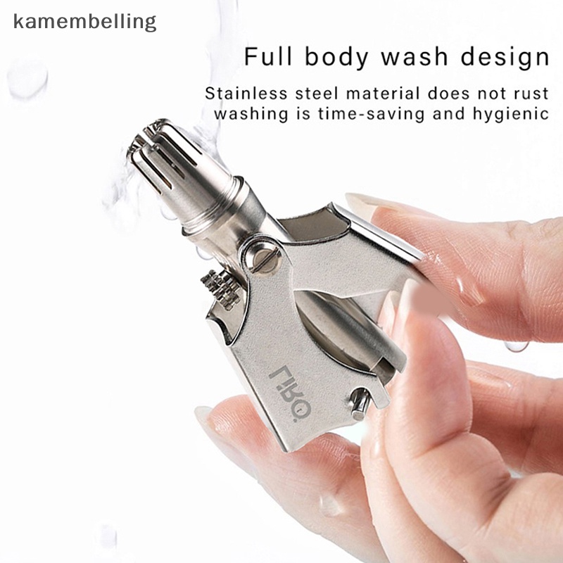 Kamembelling Máy Tỉa Lông Mũi / Tai / Tóc Bằng Thép Không Gỉ Dạng Xoắn Ốc