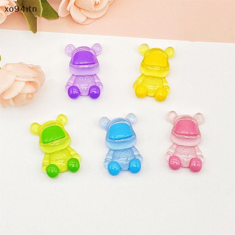 Tn Dây Cột Tóc Resin Mini Màu Sắc Phản Quang Hình Chú Gấu Trang Trí Sân Vườn / Nhà Cửa / Xe Hơi