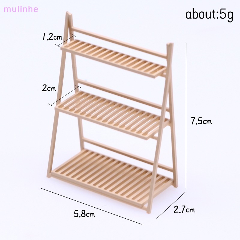 Mulinhe Bộ Chậu Hoa Mini Bằng Nhựa Cho Nhà Búp Bê Cấp vn