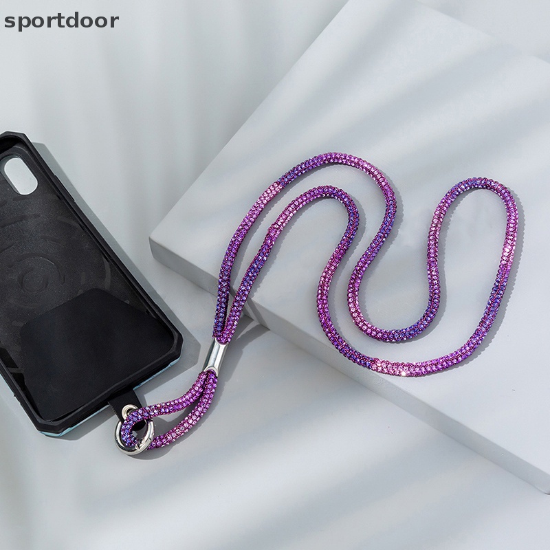 [sportoutdoor] Dây Đeo Điện Thoại Có Thể Tháo Rời Đính Kim Cương Giả [out]