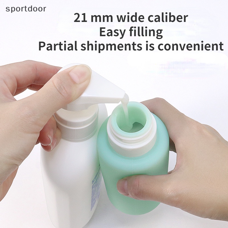 1 Chai Silicone Đựng Dầu Gội Dung Tích Lớn 200ml Tiện Dụng Khi Đi Du Lịch