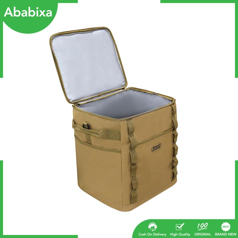 [Ababixa] Túi Đựng Đồ Cắm Trại Đinh Tán Nhỏ Gọn Bền Bỉ Có Khóa Kéo Và Tay Cầm Túi Đựng Cho Hoạt Động Ngoài Trời / Bãi Biển /