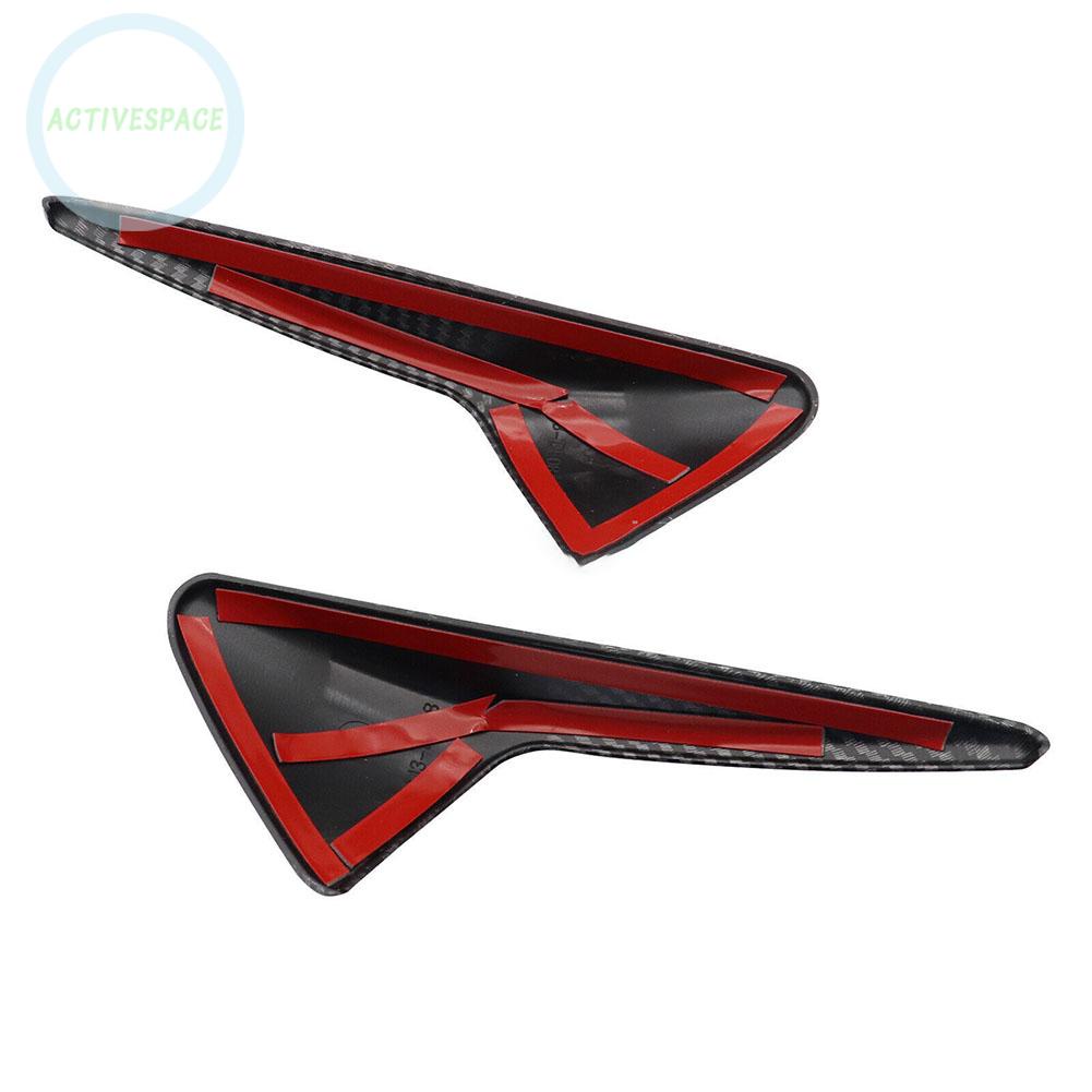 Side Camera Trim Black Carbon Fiber Covers Decoration Exterior Body Kits【TESLA】
