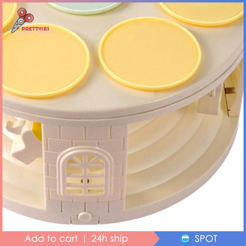 [Prettyia1] Giá Đỡ Bánh Cupcake Xoay Tự Động Có Thể Tái Sử Dụng