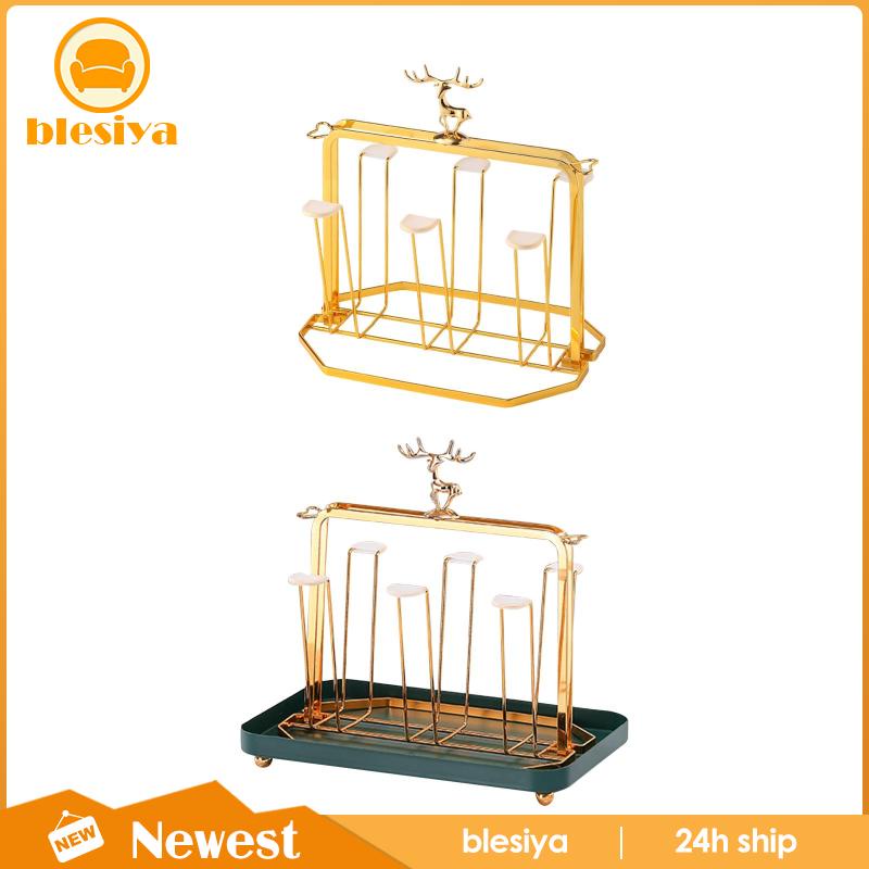 Giá Đỡ Cốc 6 Ngăn Bằng Kim Loại Sang Trọng Tiện Dụng Cho Văn Phòng