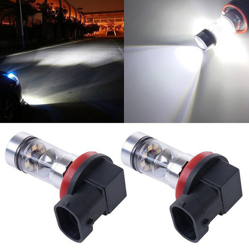 2Pcs Car Led Fog Light H11 100W High Power Anti Lamp Bulbs For Cars Trucks [Q/7]