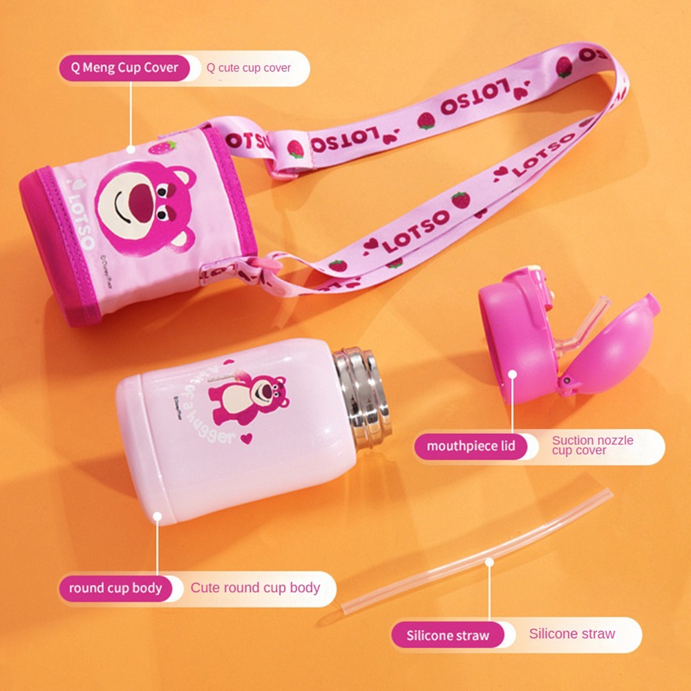 Bình Nước Giữ Nhiệt Bằng Thép Không Gỉ 316 Họa Tiết Hoạt Hình Disney Xinh Xắn