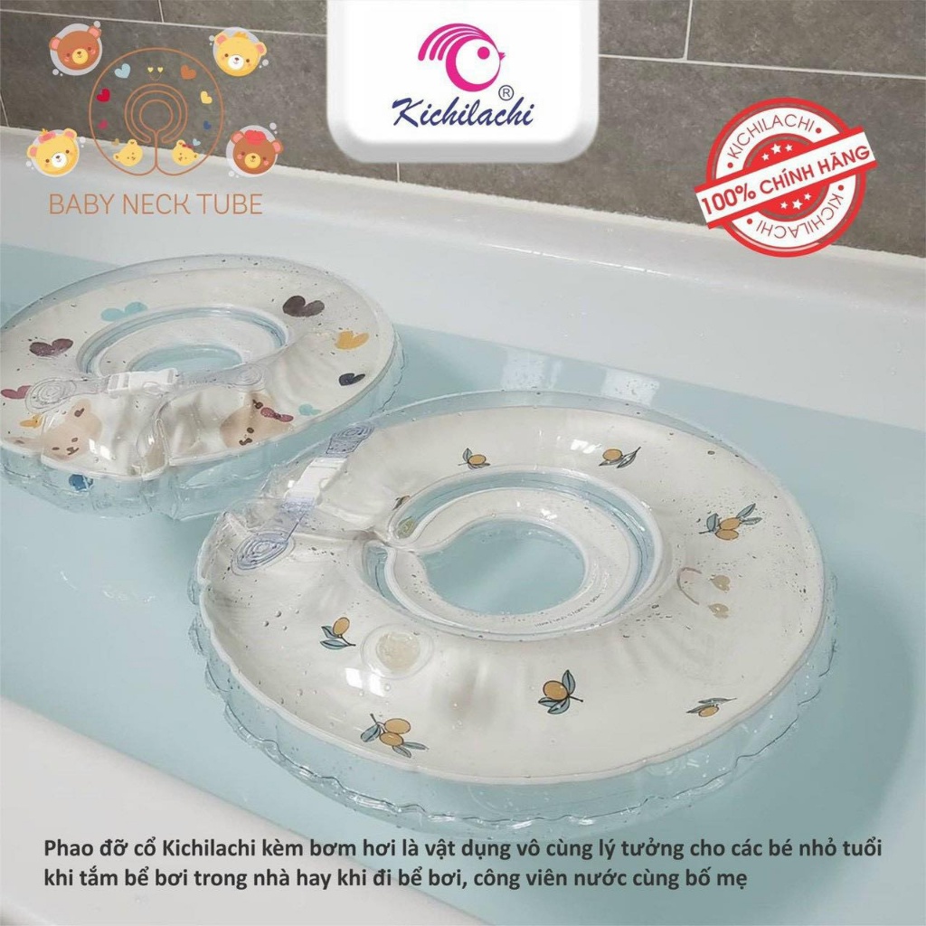 Phao Bơi Đỡ Cổ kichi , phao bơi đỡ cổ Cho Bé, phao bơi cho bé Kichi,