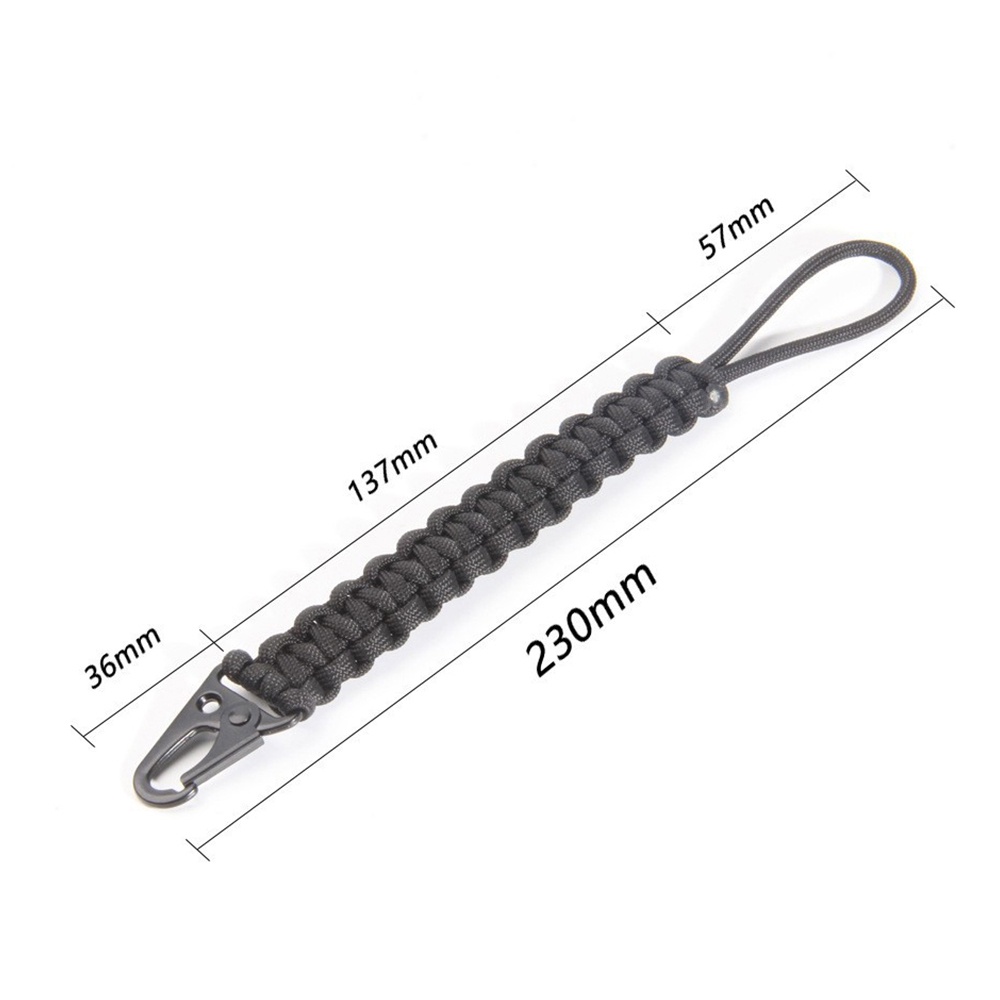 Móc Khóa Dây Thừng Bện Thủ Công Màu Trơn Đa Ứng Dụng