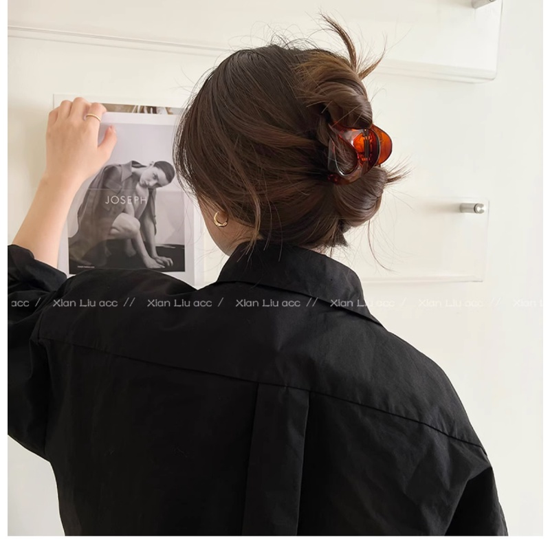 Kẹp Tóc Acrylic Phong Cách Retro Mới Cho Nữ