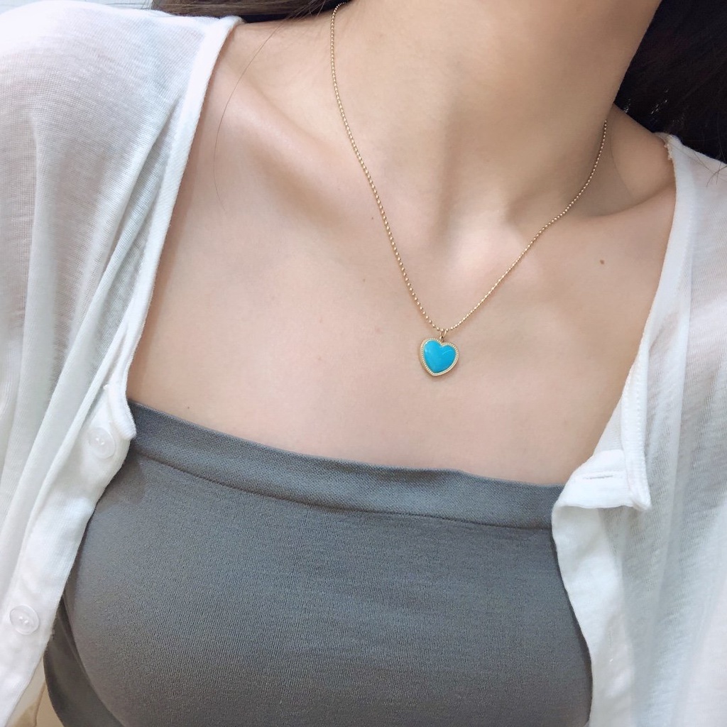 CARTIER Vòng cổ Thép Titan Mặt Chữ C Thời Trang Cho Nam Nữ