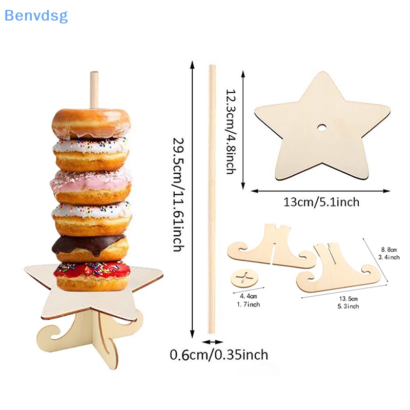 1 Giá Đỡ Trưng Bày Bánh Donut Trang Trí Tiệc Cưới