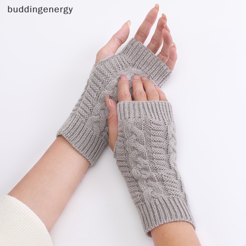 {BUDDI} Mới Găng Tay Nửa Ngón Len Nhân Tạo Dày Dặn Giữ Ấm Mùa Thu Đông Cho Nữ Sinh {BUDDI}