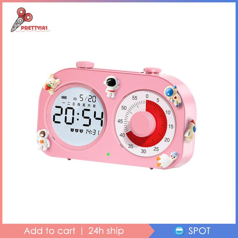 [Prettyia1] Đồng Hồ Để Bàn Với Chế Độ Ánh Sáng Ban Đêm Với Giá Đỡ Đầu Giường Cho Văn