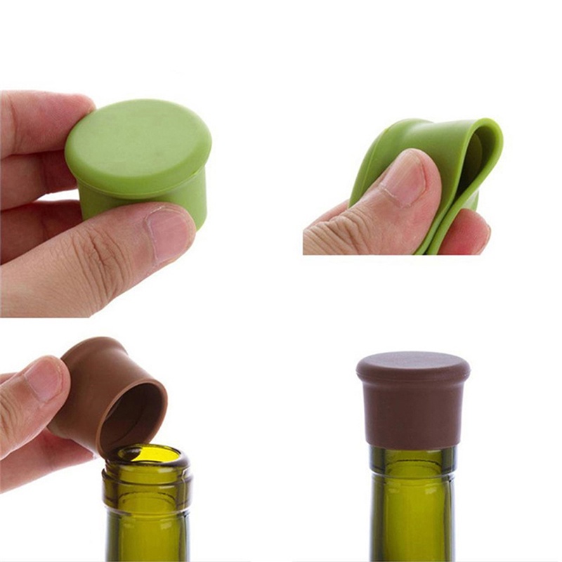 Nút Đậy Chai Rượu Vang Bằng Silicone Thiết Kế Sáng Tạo