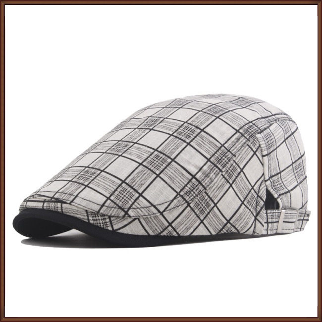 Mũ Beret Chống Nắng Thoáng Khí In Họa Tiết Kẻ Sọc Nhiều Màu Tùy Chỉnh Thời Trang Cho Nam