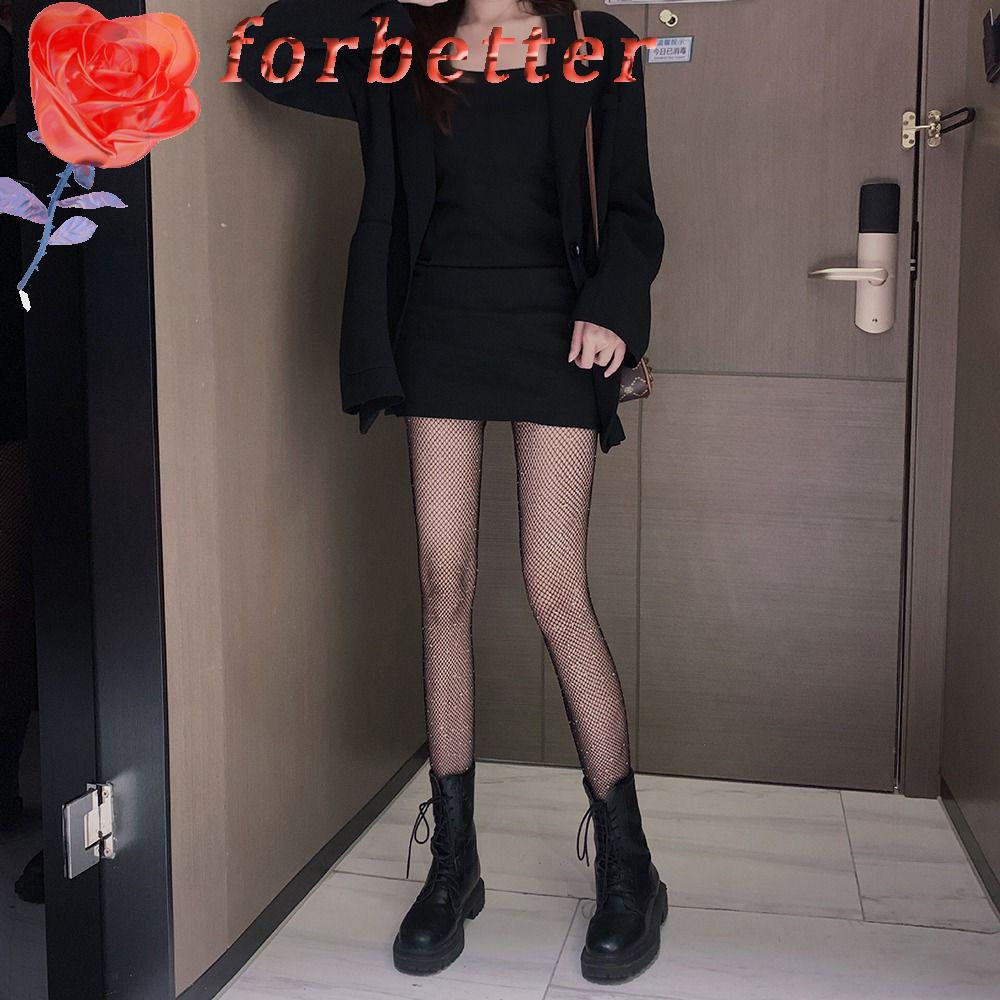 Quần Tất Lưới Mỏng Không Đường May Phong Cách Lolita Nhật Bản Y2k Cho Nữ