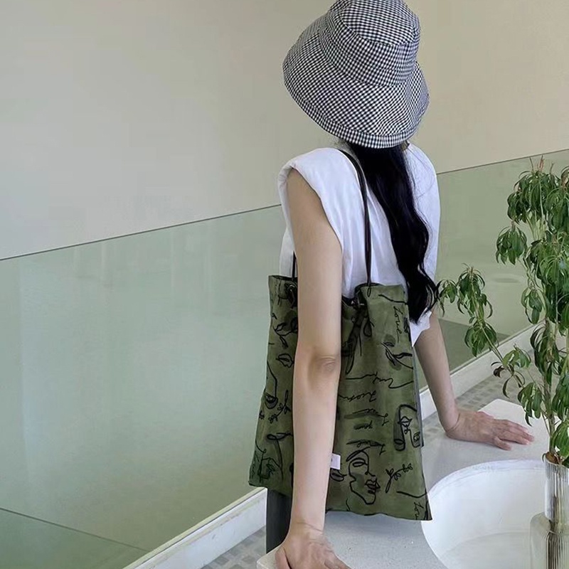 Túi Xách Bằng Vải canvas Và Da Bò satin Phong Cách Trung Hoa Dành Cho Nữ