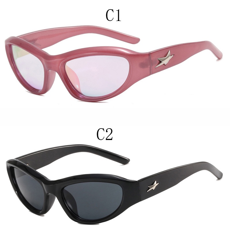 Kính Mát Tích Hợp Gia Vị Phong Cách Punk Hip Hop Âu Mỹ Y2K Mới