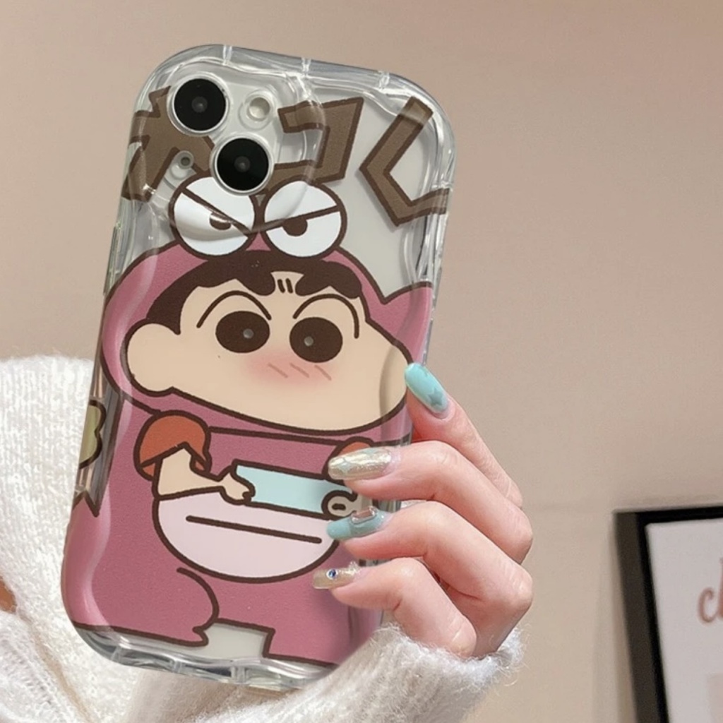 ✅Ốp Điện Thoại Mềm In Hình Shin-Chan Dễ Thương Cho Iphone 11promax 13 12 xr xs 14 X2YR