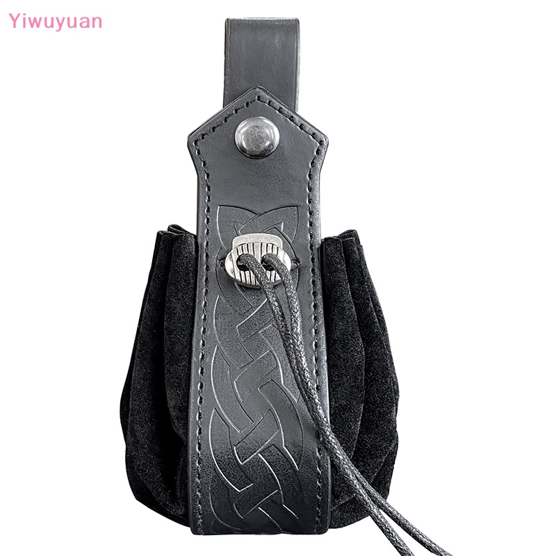 < Yiwuyuan > Túi Dây Rút Đựng Tiền Xu Celtic Viking Phong Cách Steampunk Hóa Trang Mới Cho Nam Và Nữ