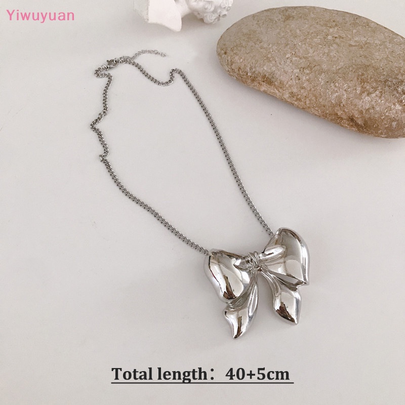 Vòng Cổ Choker Bằng Kim Loại Mặt Nơ Đính Ngọc Trai Thời Trang Mới
