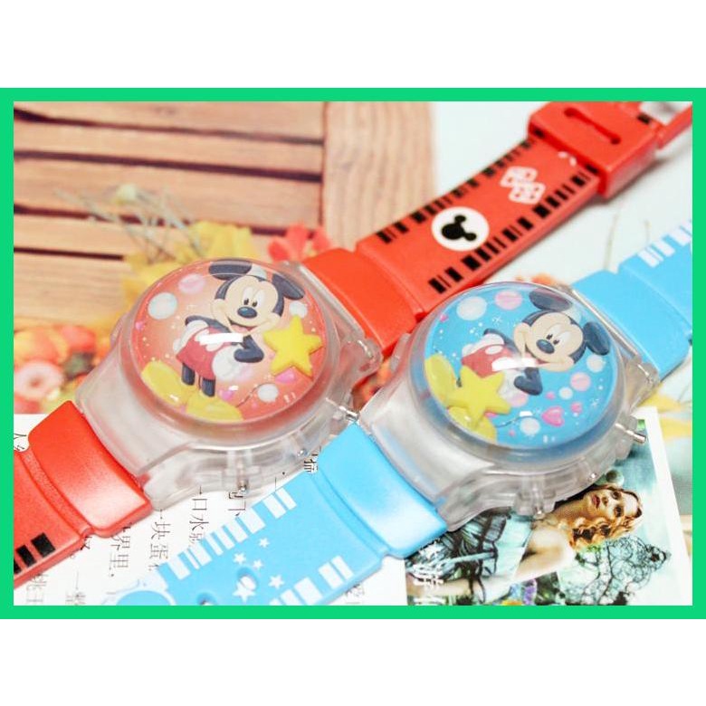 Đồng Hồ Đeo Tay Điện Tử Họa Tiết Chuột Dễ Thương Cho Bé