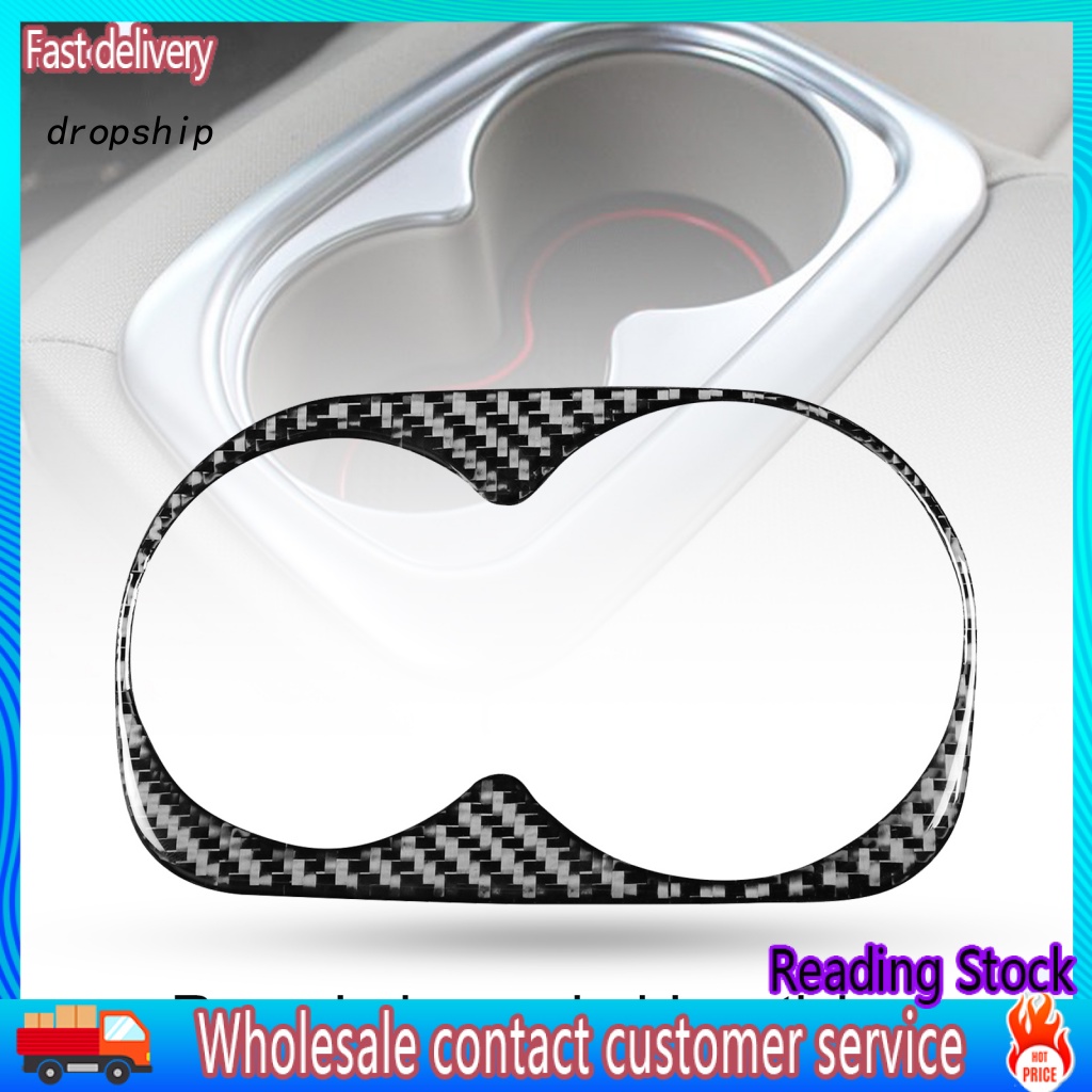 Miếng Dán Giá Đỡ Cốc Nước Tự Dính Vân Sợi Carbon Màu Đen Cho Honda Civic 8th Generation 2006-2011
