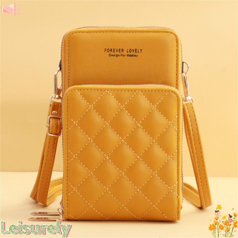 Túi Da PU Đeo Chéo Nhỏ Xinh Đựng Thẻ / Điện Thoại Tiện Lợi
