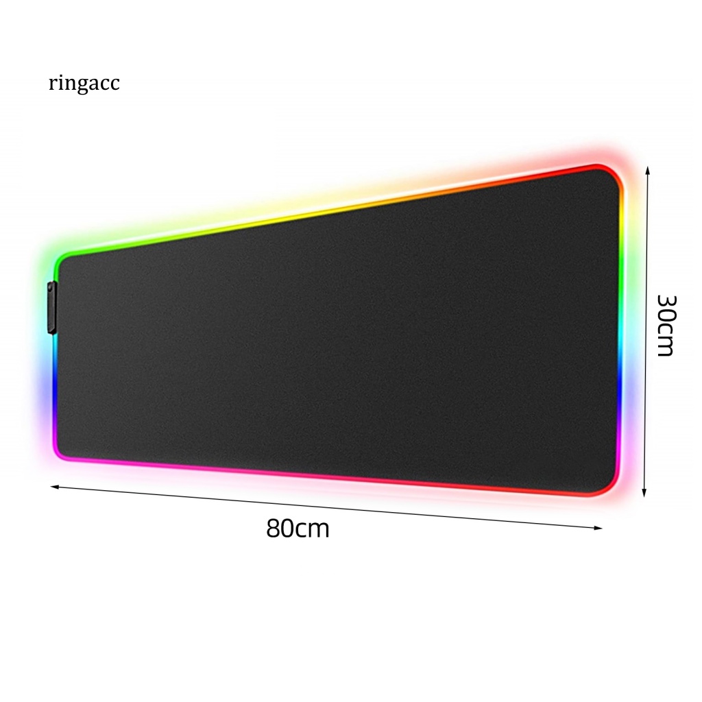 Tấm Lót Chuột Bàn Phím RGA RGB Dạ Quang Chống Trượt Chống Mài Mòn Không Thấm Nước Nhiều Màu Sắc