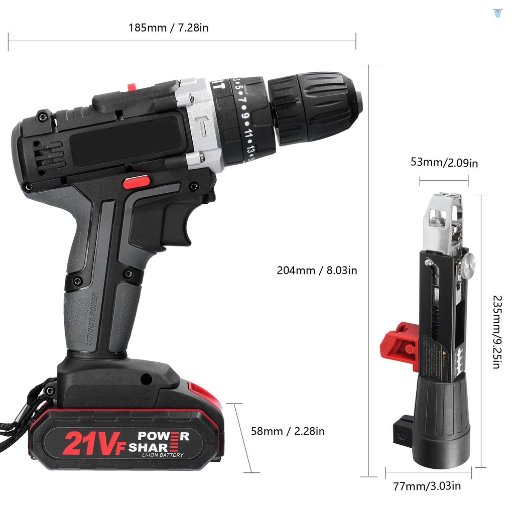 Tua Vít Điện Mini 3 Trong 1 Có Thể Điều Chỉnh 25 Mchine Điều Chỉnh Kèm Dây Xích