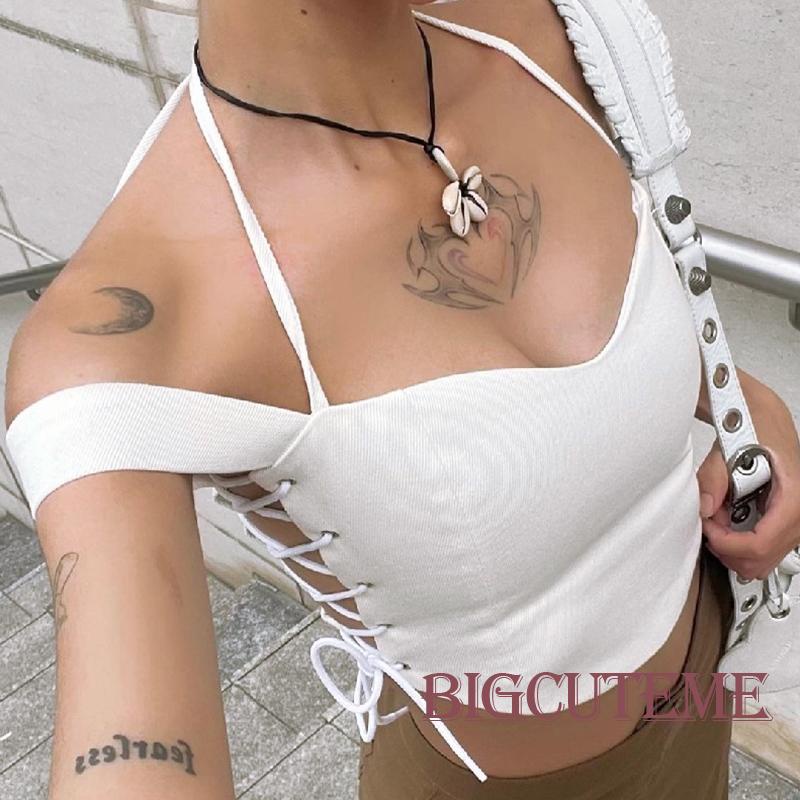 Áo Hai Dây Sát Nách Hở Lưng Dáng Ôm Thời Trang Mùa Hè Quyến Rũ Cho Nữ