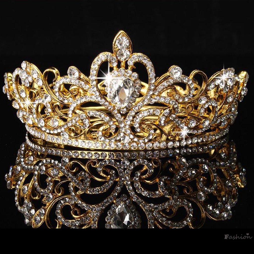 Vương Miện Cô Dâu Cỡ Lớn Đính Hạt Ngọc Trai Sang Trọng