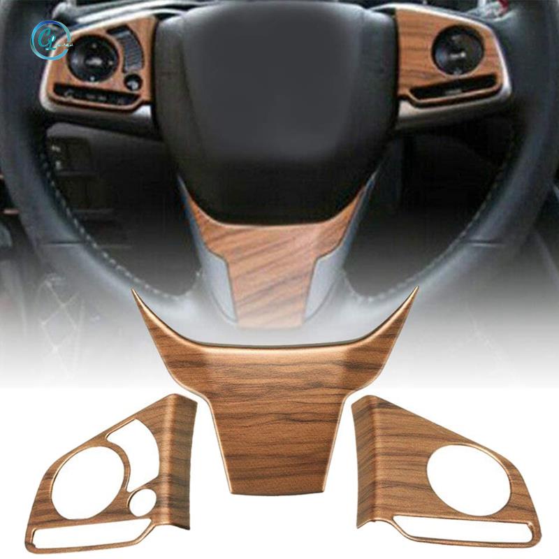 Nút vô lăng hạt gỗ ô tô Trang trí cho Honda CR-V CRV 2017 2018 2019 2020 2021